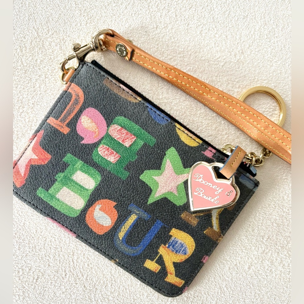 Dooney & Bourke Logo Wristlet with Charm